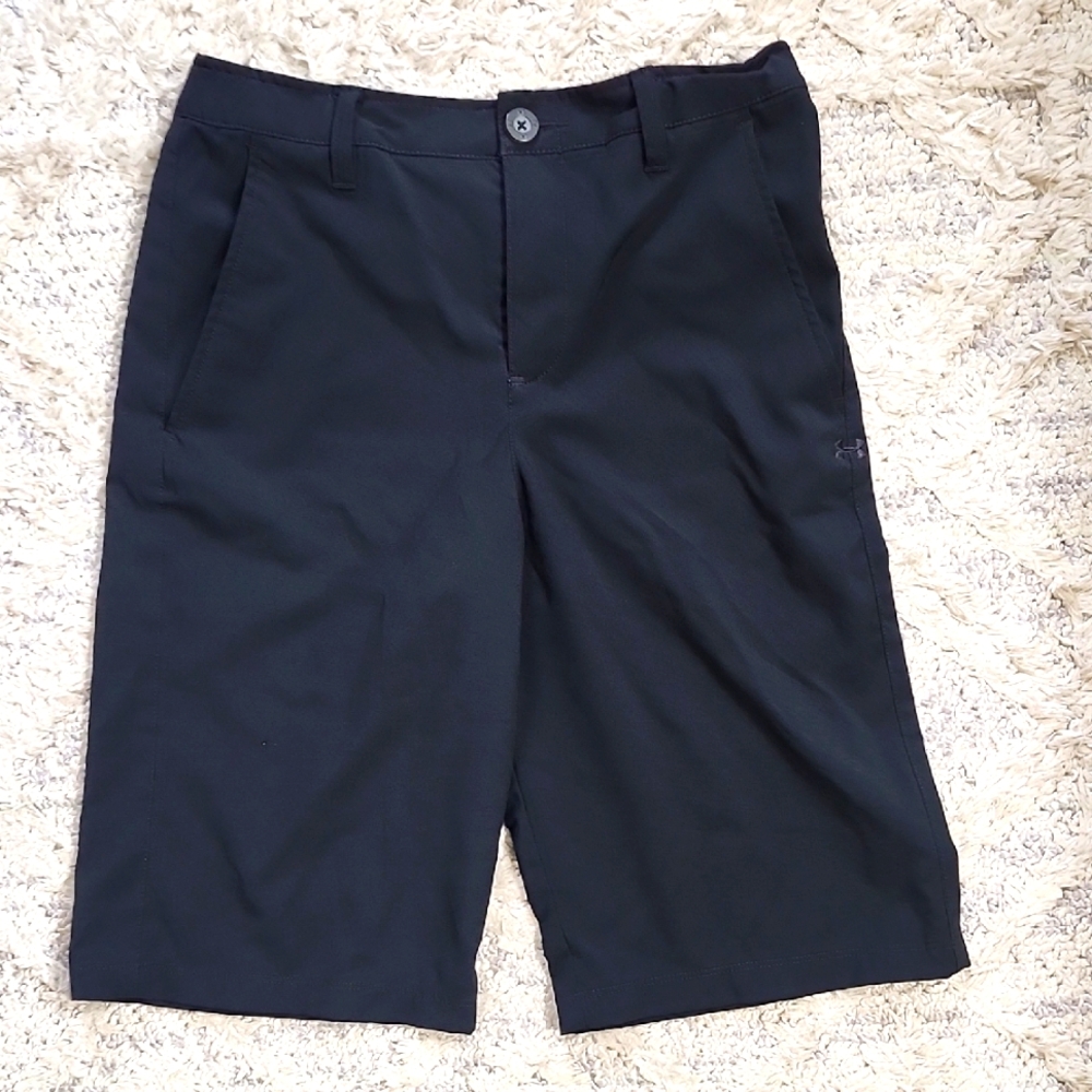 UnderArmour HeatGear Boys Black Golf Shorts Size YLG Large